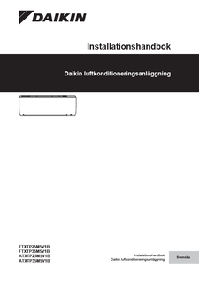 FTXTP-M.ATXTP-M_Installation manual_3PSV650253-2S_Swedish download